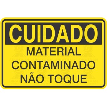 Material contaminado não toque